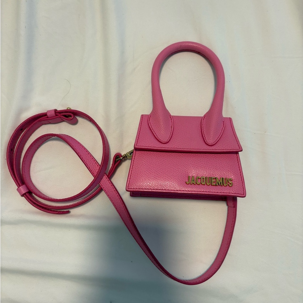 Jacquemus Hot Pink Mini Le Chiquito Shoulder Bag
